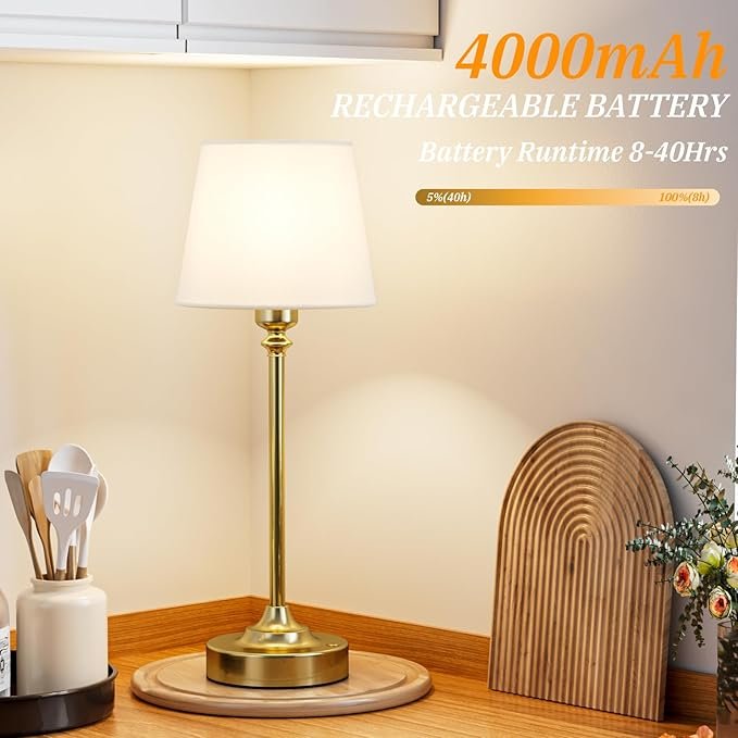 Illuminate Your Space: Why the Cordless Gold Table Lamp is Your Next Must-Have Home Accessory